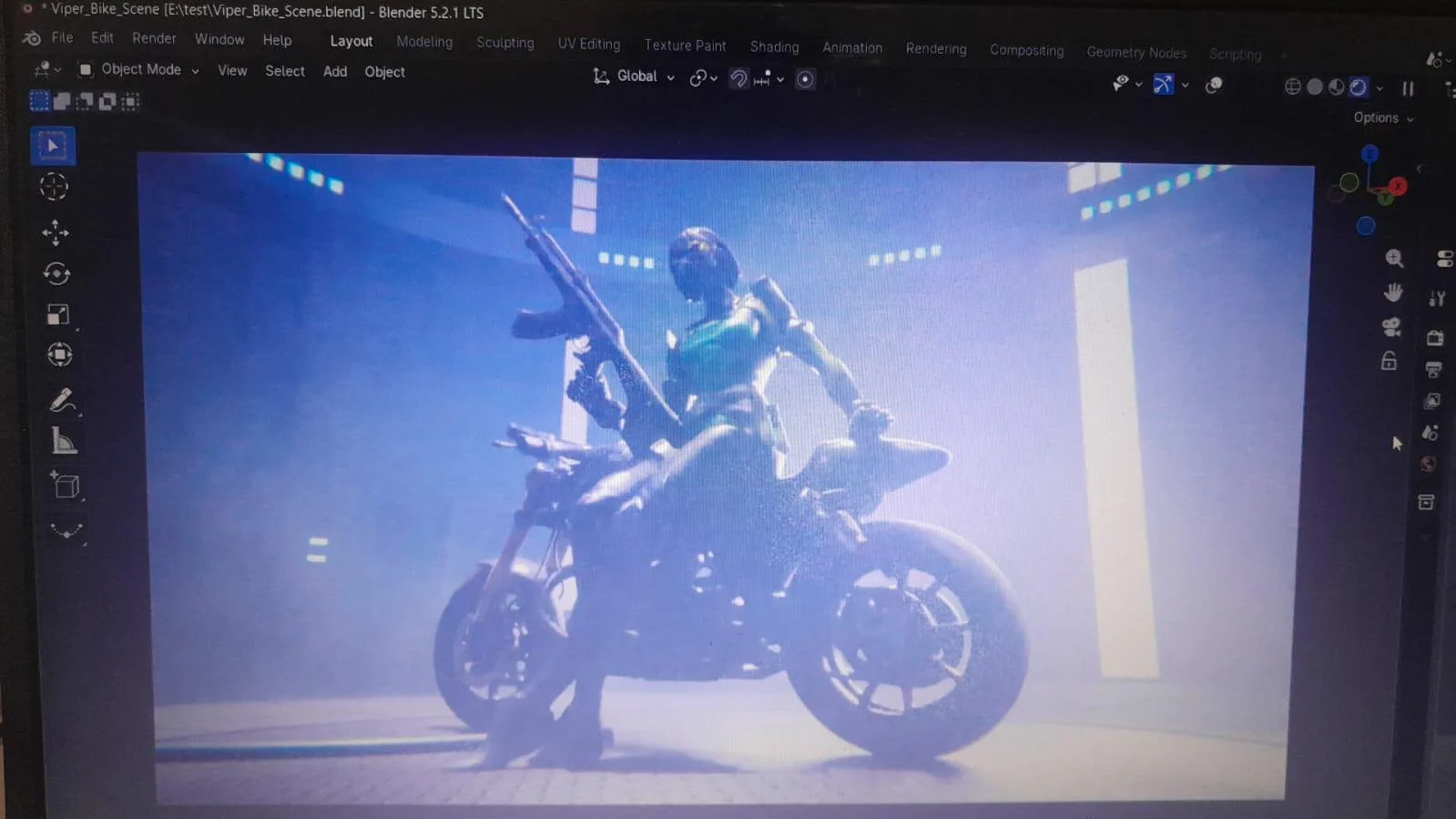 Fan Artist Creates 3D Viper Bike Pose Inspired by FRAG OR DIE