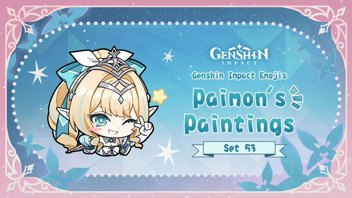 Genshin Impact: Paimon's Paintings Set 53 Emojis Released